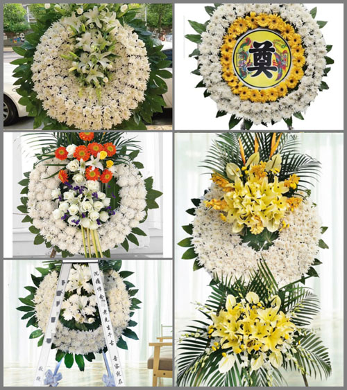 山东济宁泗水县圣水峪镇小城子村花圈速递